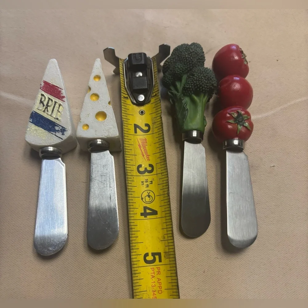 Mixed Lot of 16‎ Cheese Knife Spreaders Butter Jelly Jam Utensils Charcuterie